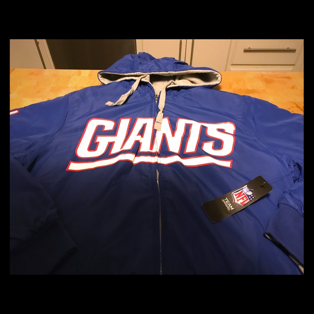 NY Giants Reversible Full Zip Hoodie